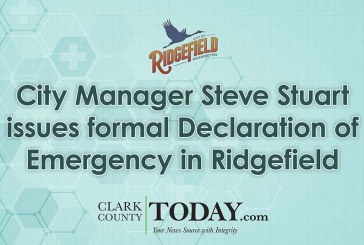 City Manager Steve Stuart issues formal Declaration of Emergency in Ridgefield