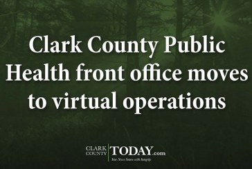 Clark County Public Health front office moves to virtual operations