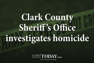 Clark County Sheriff’s Office investigates homicide