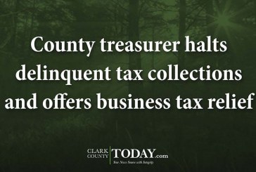 County treasurer halts delinquent tax collections and offers business tax relief