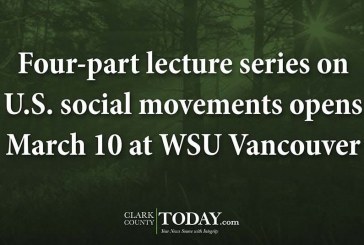 Four-part lecture series on U.S. social movements opens March 10 at WSU Vancouver