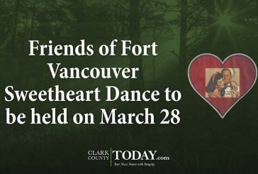 Friends of Fort Vancouver Sweetheart Dance to be held on March 28