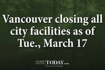 Vancouver closing all city facilities as of Tue., March 17