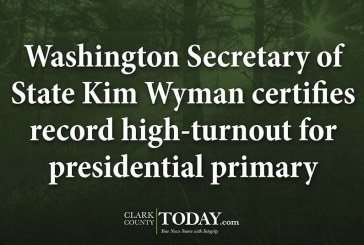 Washington Secretary of State Kim Wyman certifies record high-turnout for presidential primary
