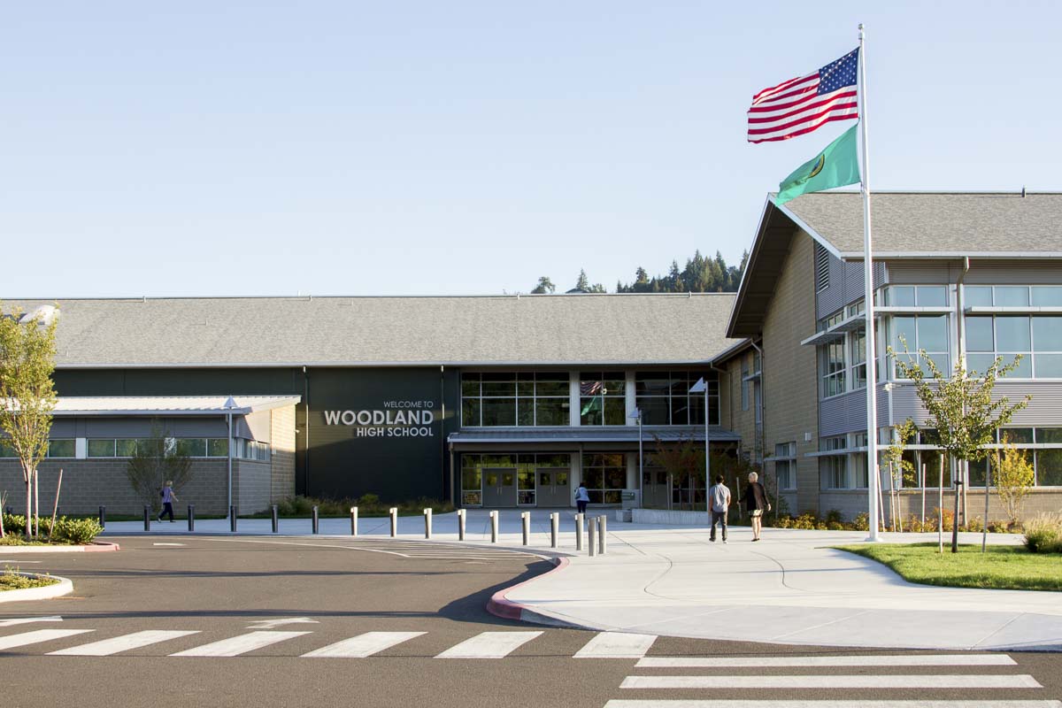 Woodland High School's facilities plus its location right off I-5's exit 22 makes it a suitable alternative for truckers seeking a place to rest and rejuvenate. Photo courtesy of Woodland Public Schools