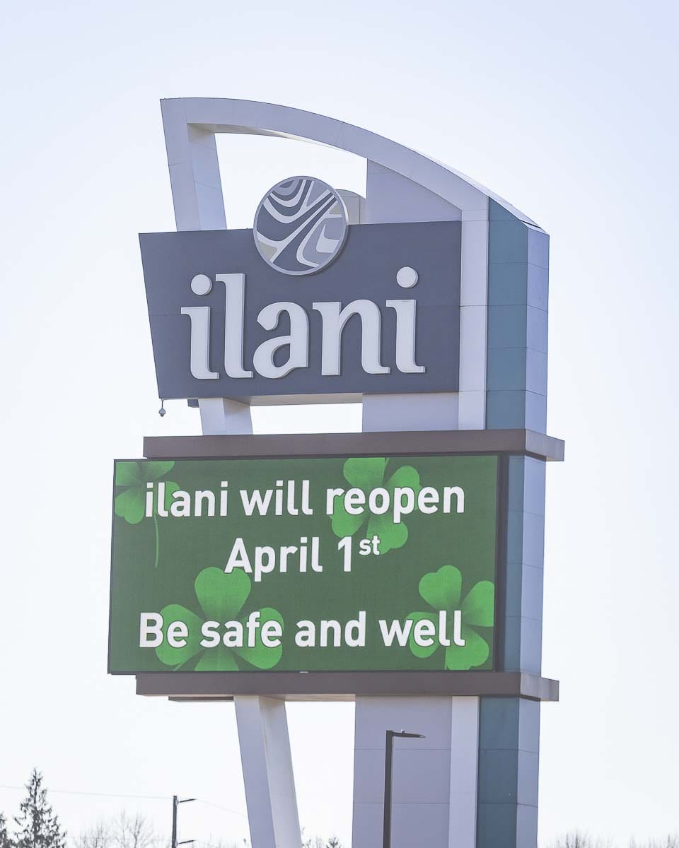 ilani Casino will temporarily cease operations at midnight Mon., March 16 and will remain closed through March 31. Photo by Mike Schultz