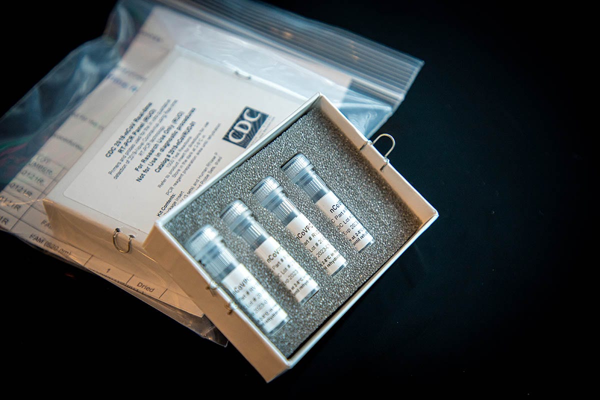 A COVID-19 test kit. Image courtesy Centers for Disease Control