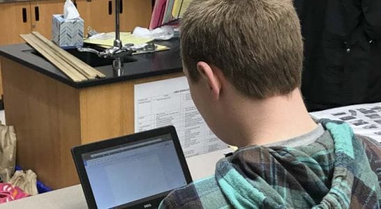 Students across the state of Washington will finish the 2019-2020 school year using computers to learn from home. Photo courtesy Battle Ground Public Schools