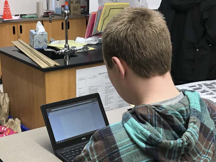 Students across the state of Washington will finish the 2019-2020 school year using computers to learn from home. Photo courtesy Battle Ground Public Schools