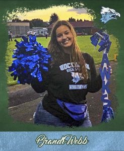 Brandi Webb is all-in for Hockinson High School, that student who seems to be at every extra-curricular event, showing off her school spirit. Photo courtesy Brandi Webb