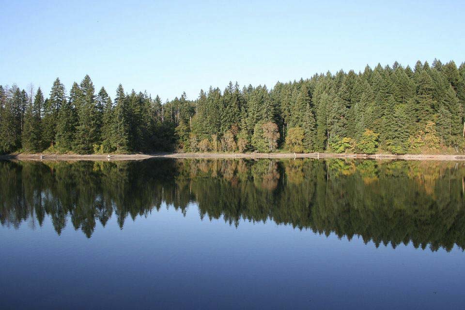 Clark County Public Health collected water samples from Lacamas Lake (shown here) and Round Lake; results are expected next week. Warning signs will be posted at entry points of the lakes today. File photo