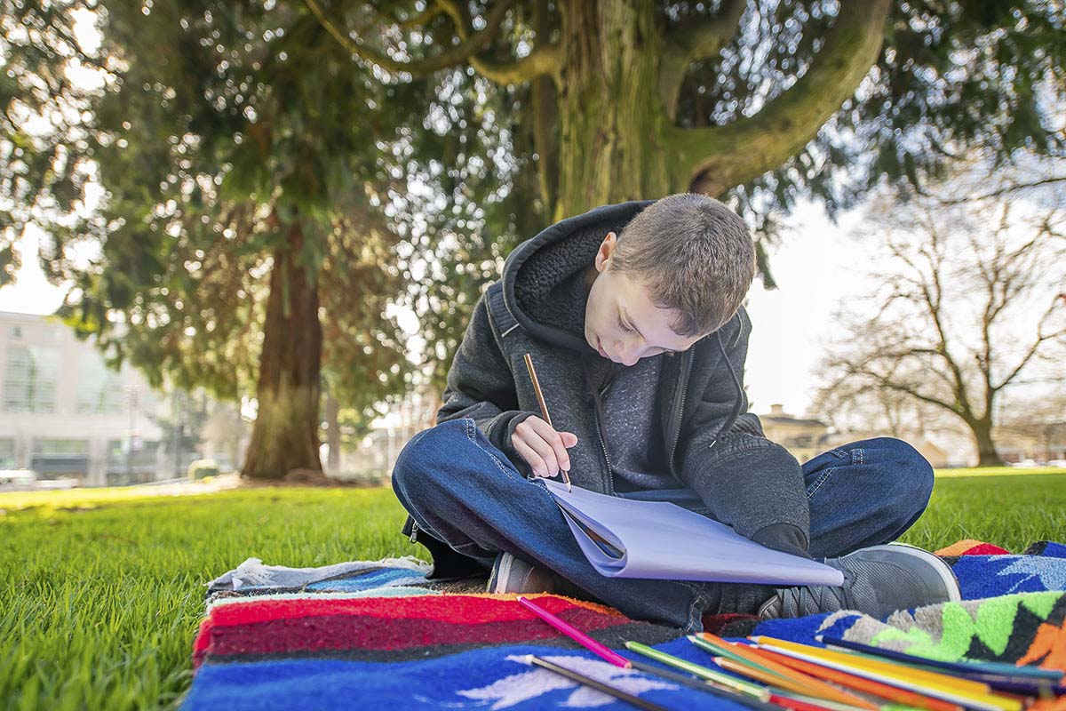 Letters to Trees encourages kids and adults to connect with their favorite local trees, including the city’s protected Heritage Trees, noted for their size, cultural or historical importance, and significance, found in more than 30 locations throughout the city. Photo courtesy of city of Vancouver