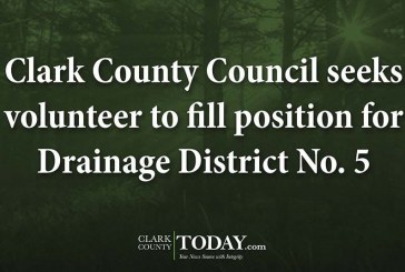 Clark County Council seeks volunteer to fill position for Drainage District No. 5