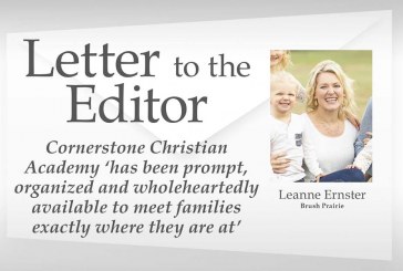 Letter: Cornerstone Christian Academy ‘has been prompt, organized and wholeheartedly available to meet families exactly where they are at’