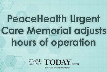 PeaceHealth Urgent Care Memorial adjusts hours of operation