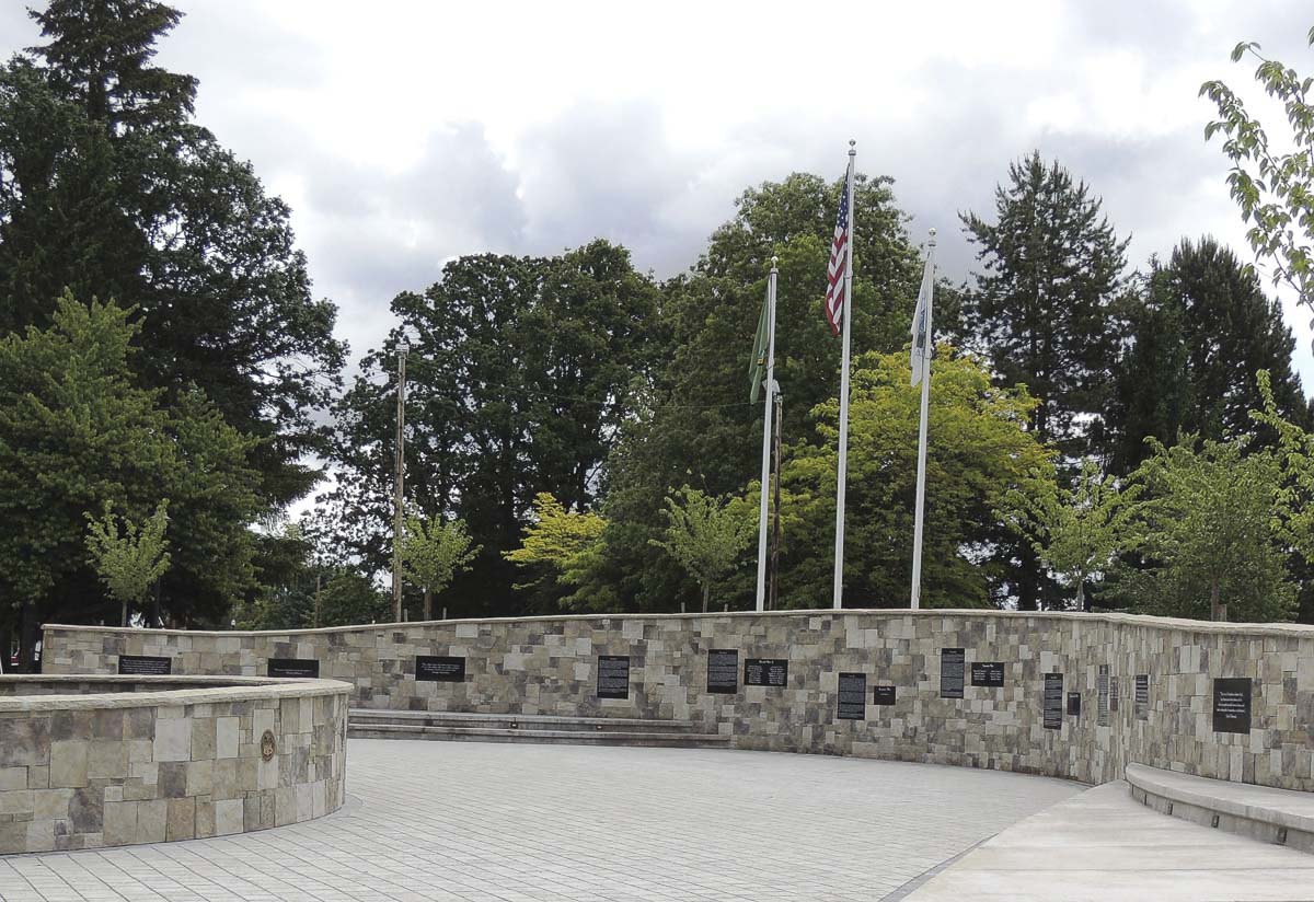 The Battle Ground Veterans Memorial was fully funded and constructed by donations, evidence of the community’s commitment to honoring those who serve and those who made the ultimate sacrifice in service to our country. Photo courtesy of city of Battle Ground