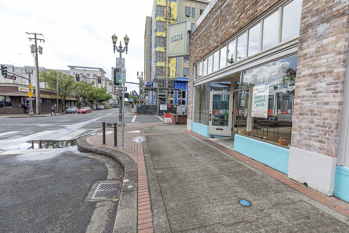 Vancouver officials are looking to bring parklets to downtown, allowing restaurants to turn parking spots into outdoor dining spots. Photo by Mike Schultz