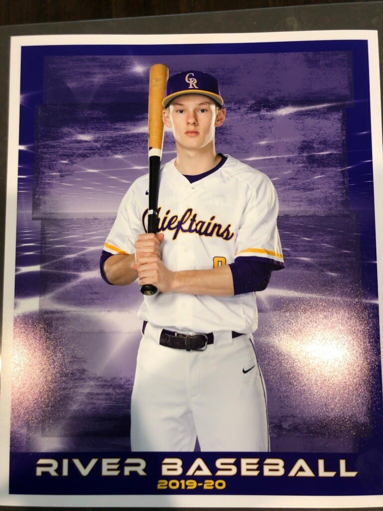 Cole Delich of Columbia River baseball said this year’s team had a chance to do something special. The Chieftains had final four, or better, potential. Photo courtesy Cole Delich