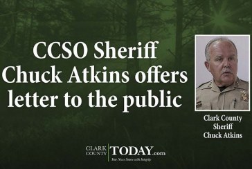 CCSO Sheriff Chuck Atkins offers letter to the public