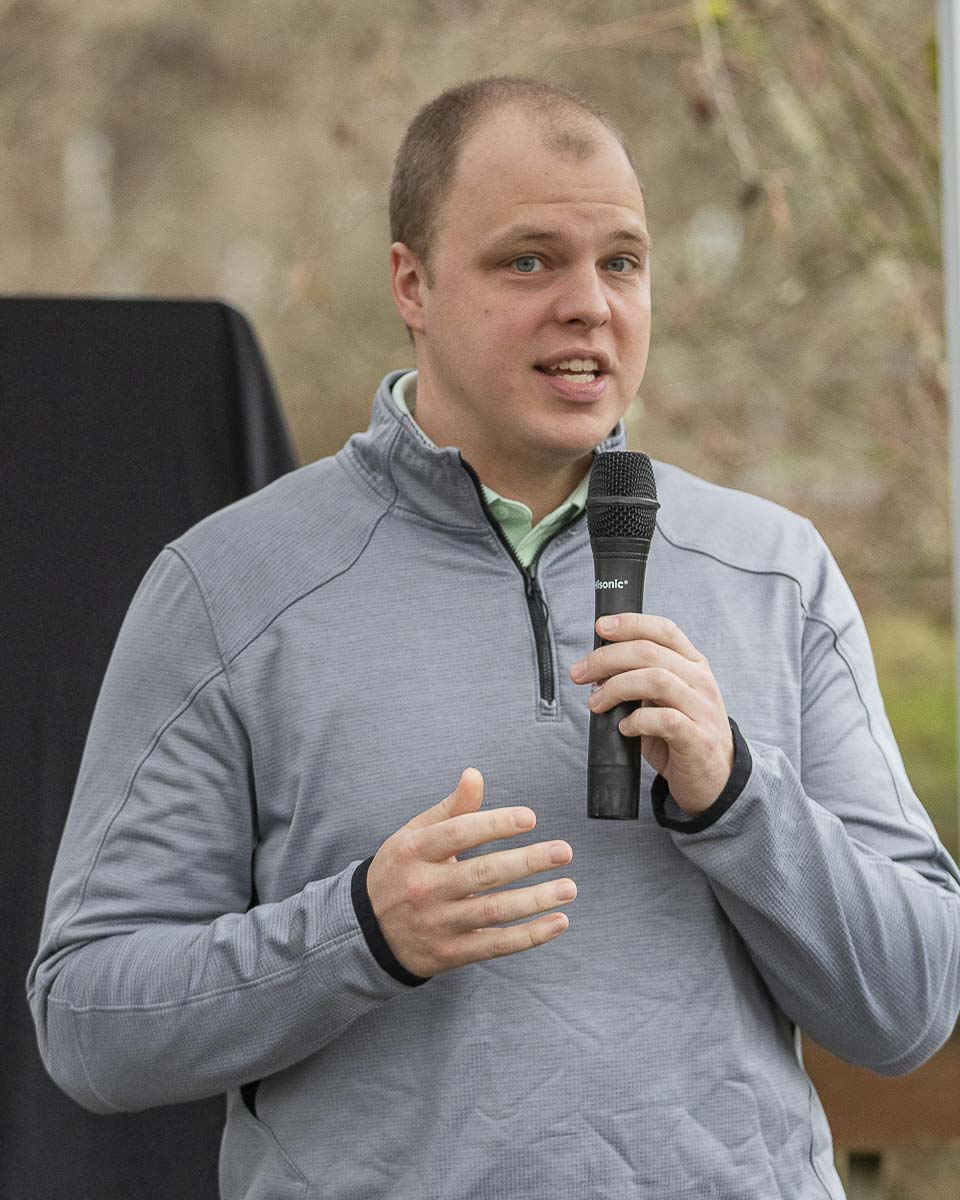 Clark County Councilor John Blom is shown here at a public event. File photo