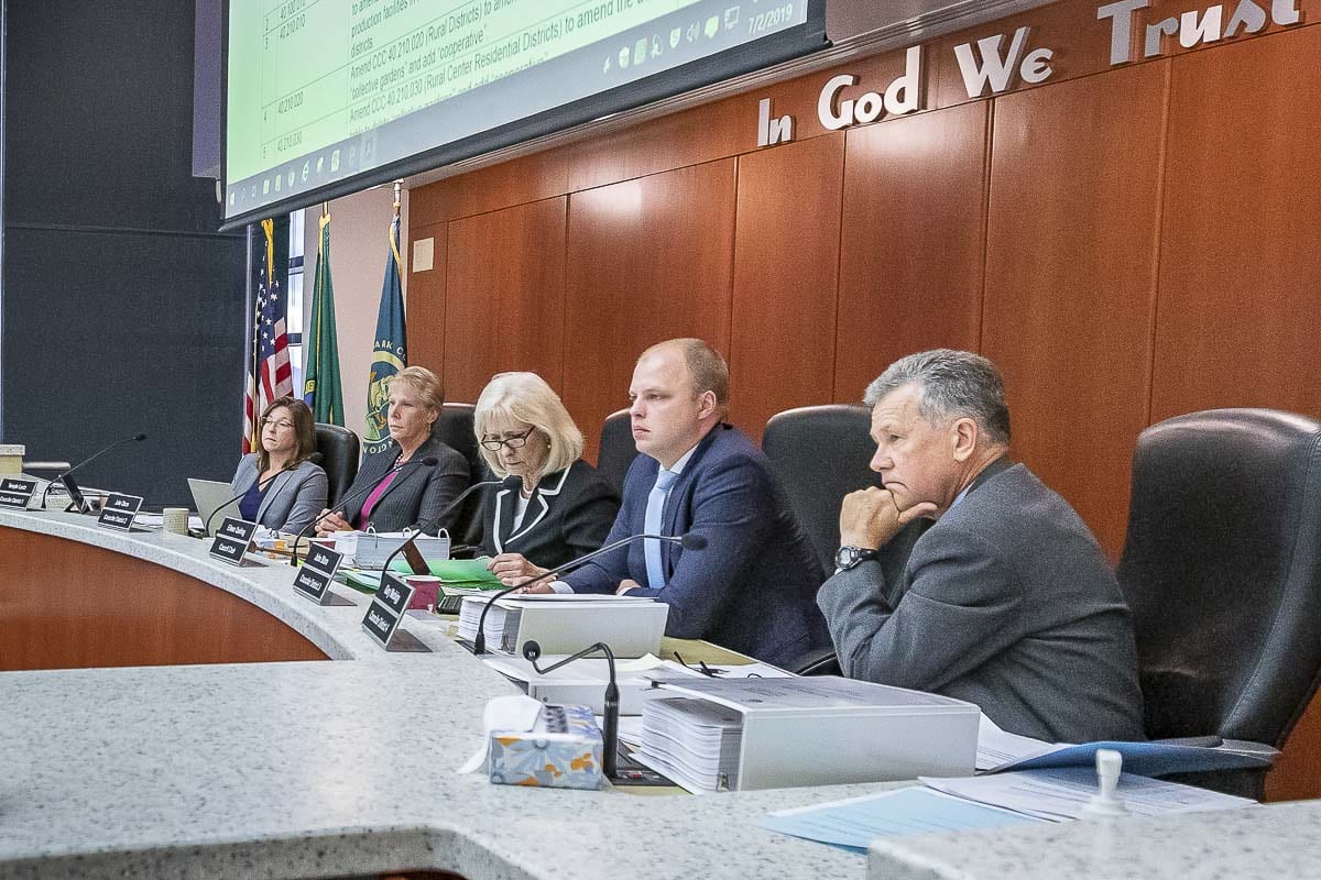 Clark County Council at a meeting in July 2019. File photo by Mike Schultz