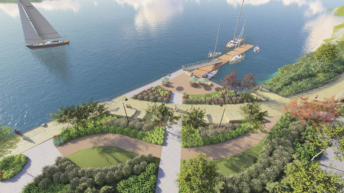 The walkway, which will be called, “Rotary Way,” will consist of a commemorative marker, landscaping and interpretive displays that will honor both the history of the Rotary and Clark County. Image provided by Port of Vancouver USA