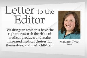 Letter: ‘Washington residents have the right to research the risks of medical products and make informed medical choices for themselves, and their children’