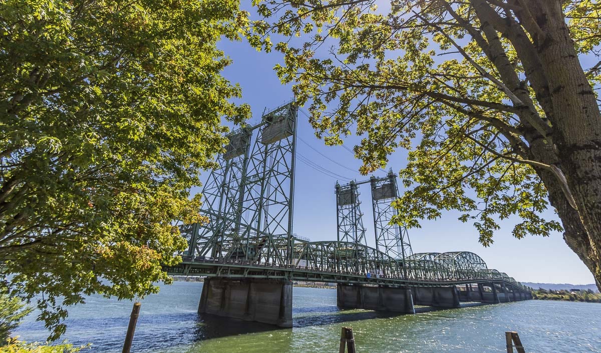 The I-5 Bridge consists of two spans each constructed over 100 and 70 years ago, respectively. Photo by Mike Schultz