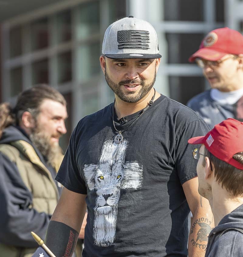 Joey Gibson, leader of the Patriot Prayer organization