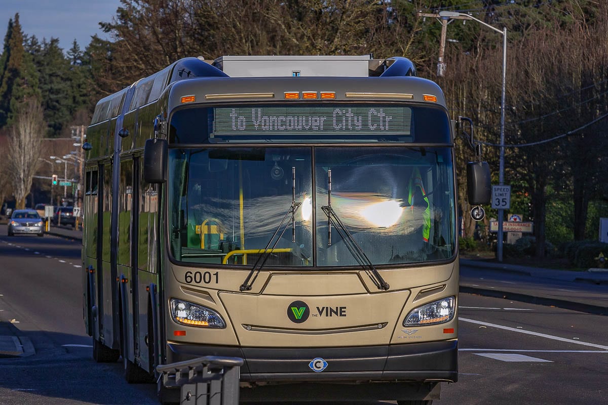 C-TRAN’s Bus Rapid Transit system is known as the Vine. C-TRAN is planning a second and third BRT line for Vancouver. Photo Mike Schultz