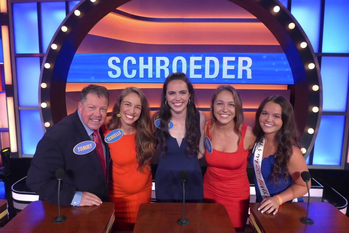 The Schroeder family of Camas will be on the game show Family Feud this week: Tommy, Tenielle, Tatum, Teague, and Tyra. Photo courtesy Shroeder family