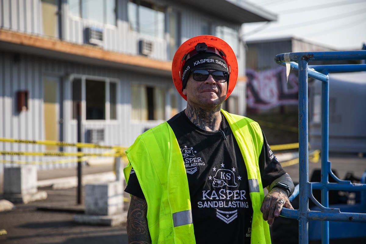 James Kasper is the owner and founder of Kasper Sandblasting, and now is working on Kasper Recovery Housing. Photo by Jacob Granneman