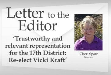 Letter: ‘Trustworthy and relevant representation for the 17th District: Re-elect Vicki Kraft’