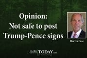 Opinion: Not safe to post Trump-Pence signs