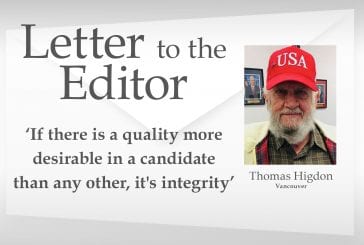 Letter: ‘If there is a quality more desirable in a candidate than any other, it's integrity’