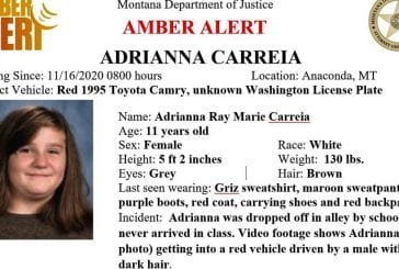 11-year-old Montana girl safely located in Vancouver after Amber Alert Monday