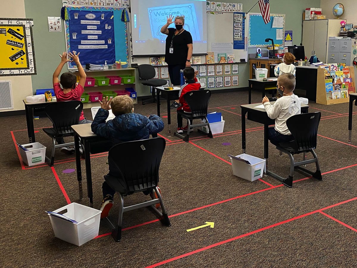 Battle Ground School District officials say it has been challenging keeping in-person kindergarten classes staffed. Photo courtesy Battle Ground Public Schools