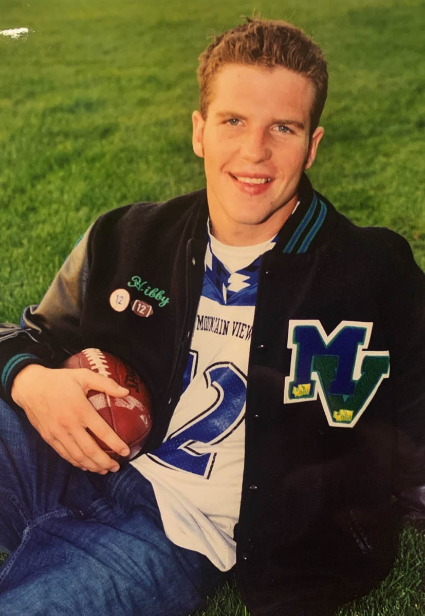 Ben Huebschman in his Class of 2003 senior photo. “Hibby” was the Class 4A state football Player of the Year in the fall of 2002. Photo courtesy Ben Huebschman