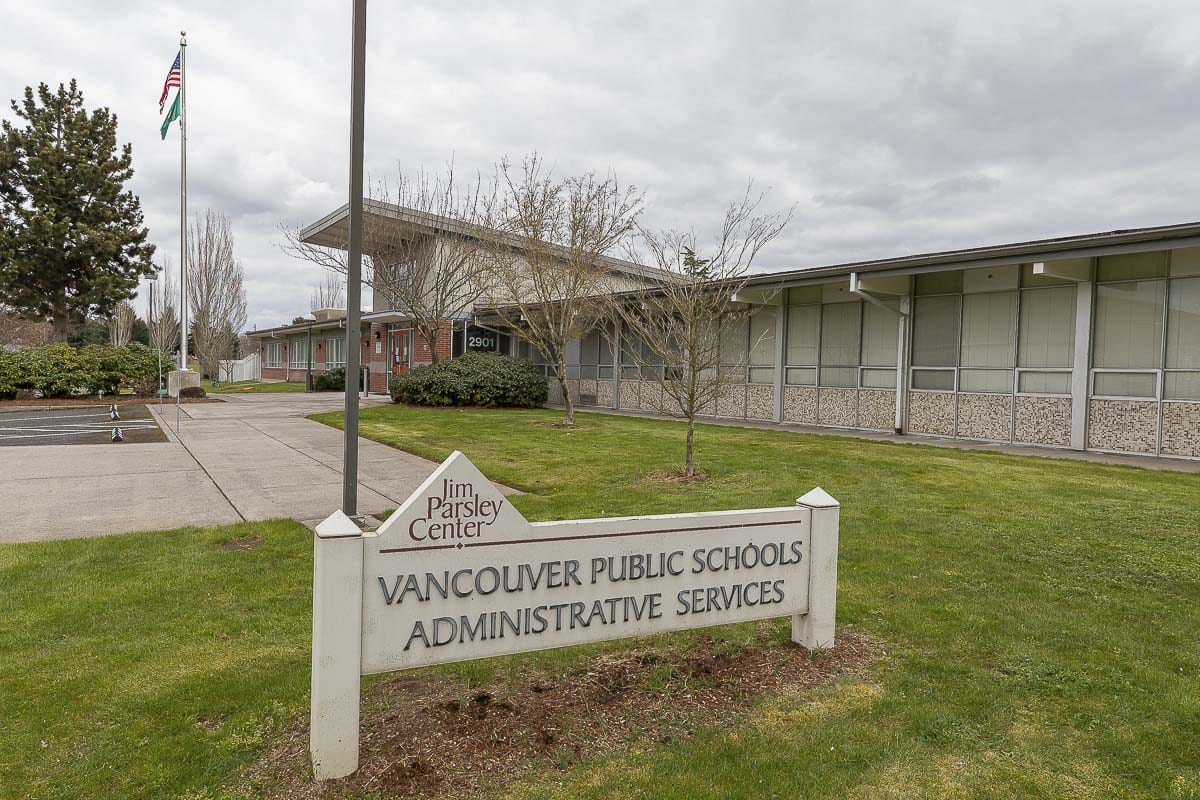 Vancouver Public Schools Jim Parsley Center administrative offices. File photo