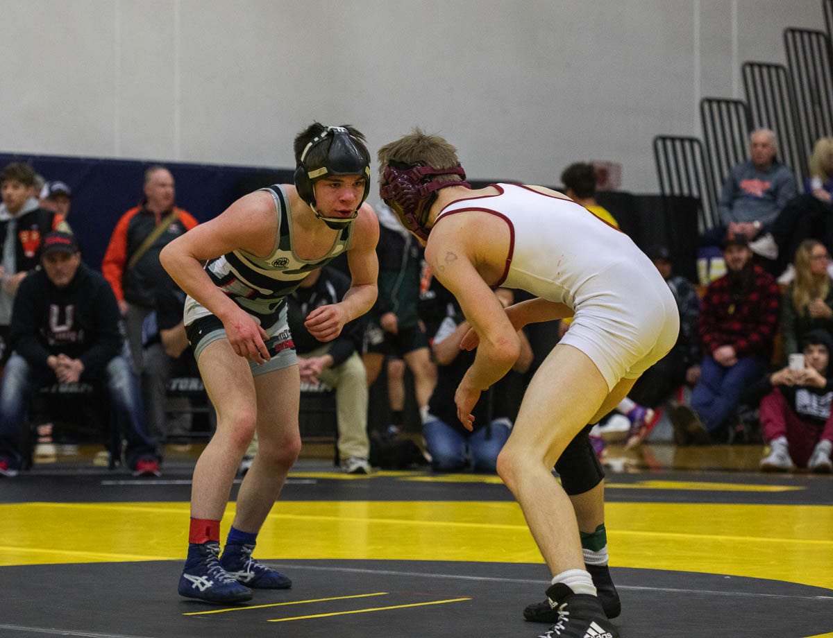Spencer Needham of Union, shown here at Clark County Championships in January, also won at Pacific Coast championships last December. Photo by Jacob Granneman