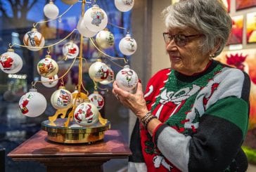 2020 Christmas ornaments with masked flair