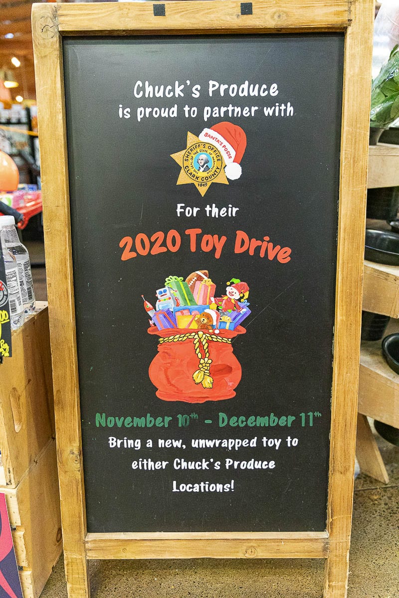 Chuck’s Produce and Street Market is teaming up with Santa’s Posse from the Clark County Sheriff's Office for a toy drive. Photo by Mike Schultz