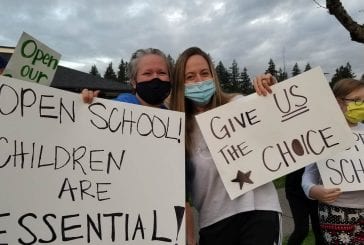 Ridgefield families rally for in classroom education