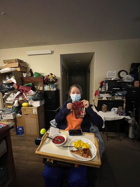 The repair program reached out to their sewists who had helped sew and distribute over 1,800 masks when masks were still hard to come by, early in the pandemic. Photo courtesy of Columbia Springs