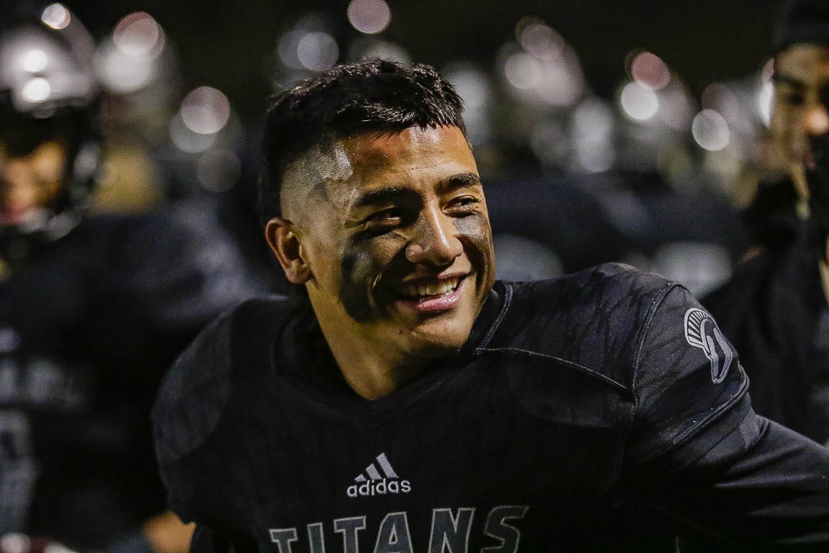Lincoln Victor, the 2018 state Player of the Year from Union High School, hopes to bring the smile back to his face when he decides on his new college team. Victor is transferring from the University of Hawai’i. Photo by Mike Schultz