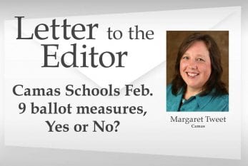 Letter: Camas Schools Feb. 9 ballot measures, Yes or No?