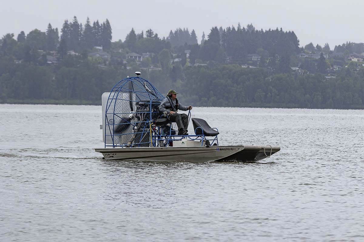 Treatment to get rid of invasive vegetation on Vancouver Lake was a success last summer, and now members of Friends of Vancouver Lake are being recognized in a national video series, calling them “Lake and Pond Heroes.” Photo by Mike Schultz