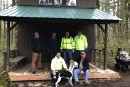 Camas Lions help restore wind and ice damaged structure at Camp Currie