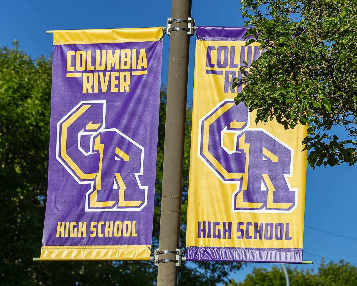 The school board has asked for more options for a new branding at Columbia River High School. The board retired Chieftains in September and the school is hoping to vote on a new mascot this school year. Photo by Mike Schultz