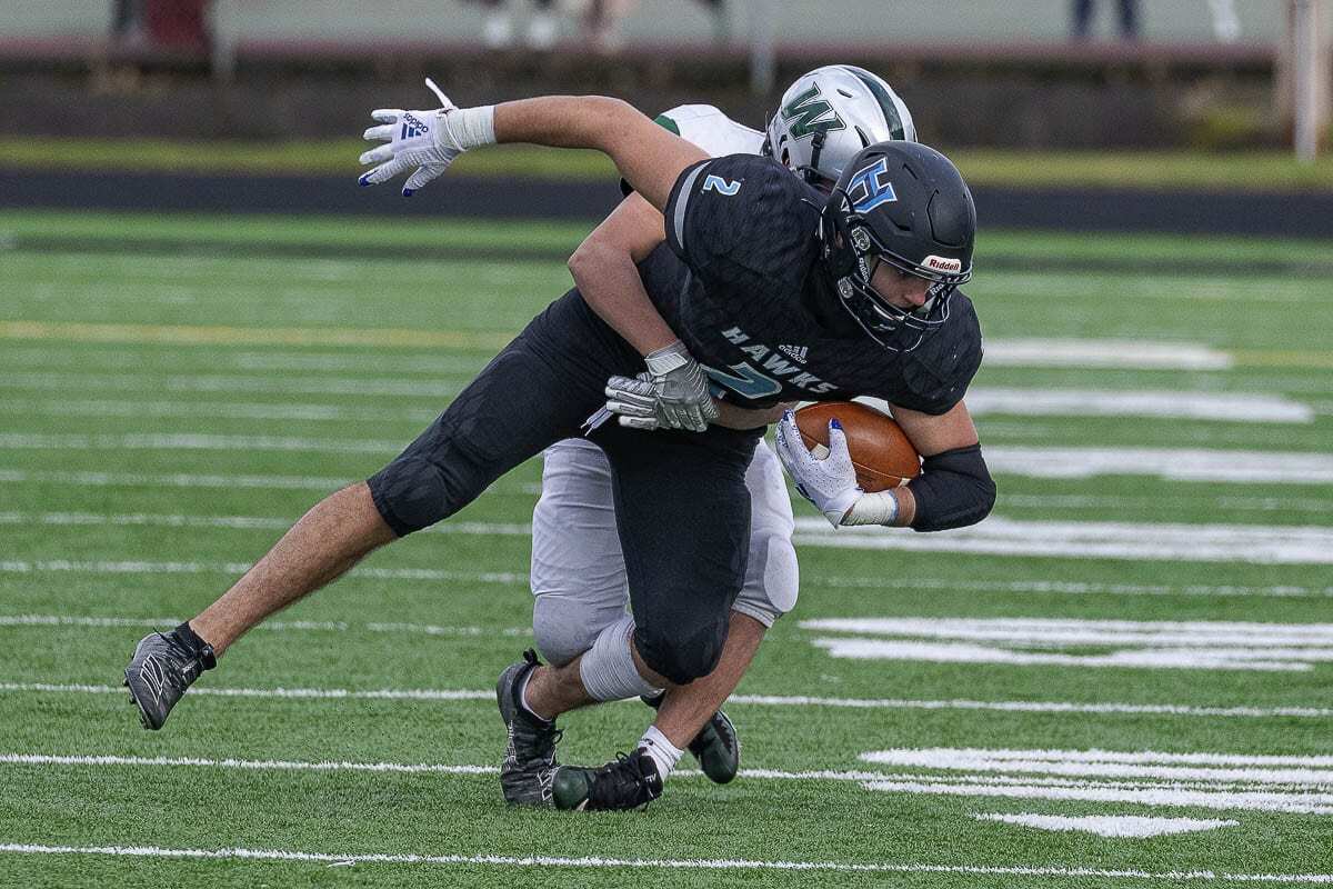 Hockinson’s Jake Talarico, shown here in Week 2, had a strong start to the season before an injury in Week 3. Photo by Mike Schultz